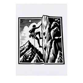 'Mountain Rock Climbing' Temporary Tattoo - Water Resistant, Skin-Safe, Non-Toxic Transfer (TO00074207)