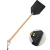 Heavy Duty Leather Fly Swatter, Long Handle Fly Swatter with