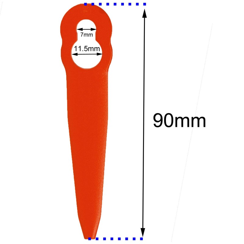 SPARES2GO Plastic Blades Compatible with STIHL FSA 45 Cordless Grass
