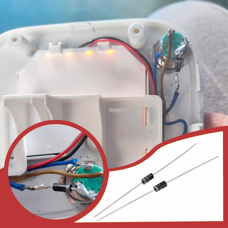 Create idea Schottky 1N4004 Diode 1A 400V DO-41 Electronic Silicon