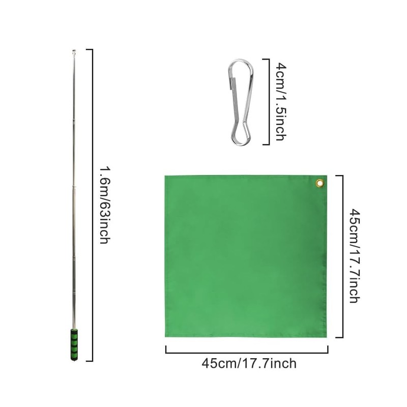 Laroal 5 Pieces Horse Training Flags with 63 Inch Telescopic