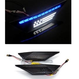 ECAHAYAKU Front Led Fender Side Marker Light Switchback White/Amber Turn Signal Lamp Assembly Compatible with Honda Civic 10th Gen 2016-2021 Sedan Coupe Hatchback