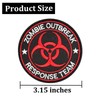Zombie Outbreak Response Team Patch Embroidered Applique Hook&Loop Patch Tactical