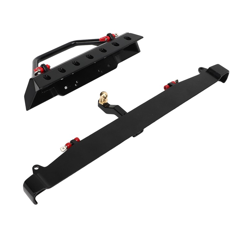 RC Crawler Bumper Black Front and Rear Bumper with Winch