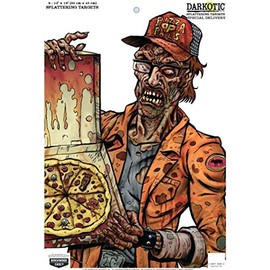 Birchwood Casey Darkotic 12" x 18" Splattering Targets | Highly Visible Instant Splatter Reactive Shooting Targets - Special Delivery (8 Targets)