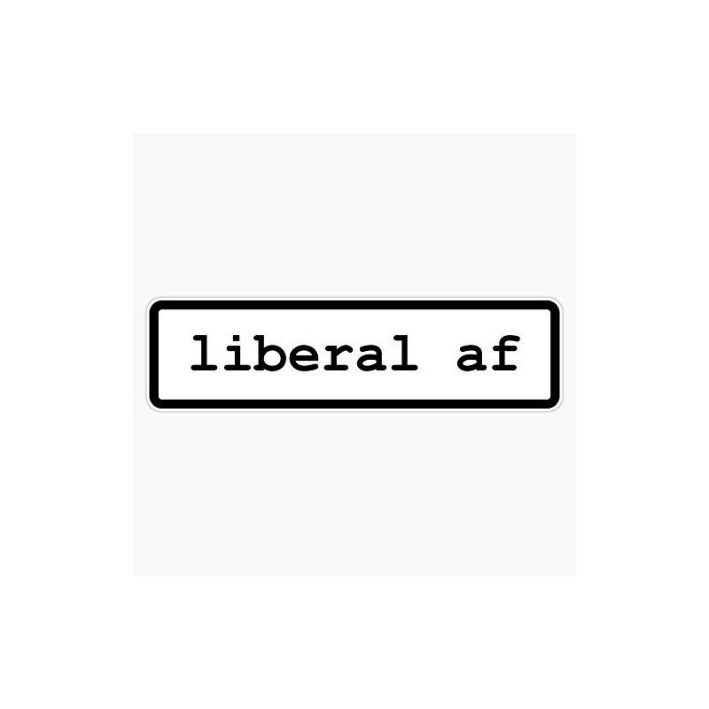Liberal af Sticker Vinyl Bumper Sticker Decal Waterproof 5"