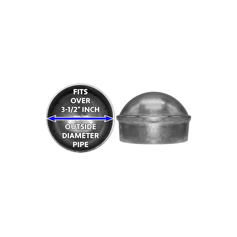 3-1/2" Chain Link Fence Post Cap - Use for 3-1/2"