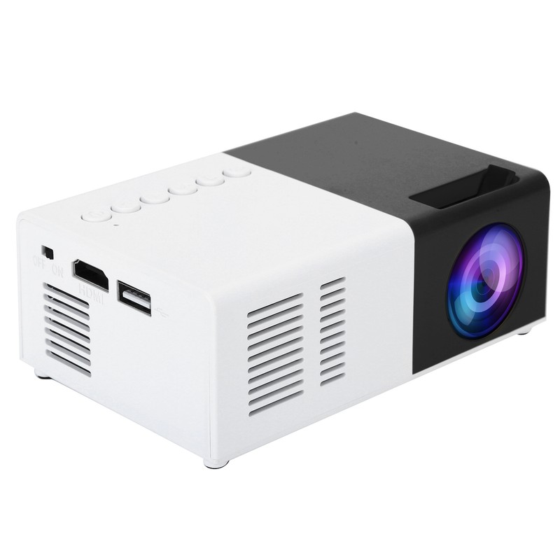 Mini Portable LED Projector 1800LM with Tripod Bracket for Home