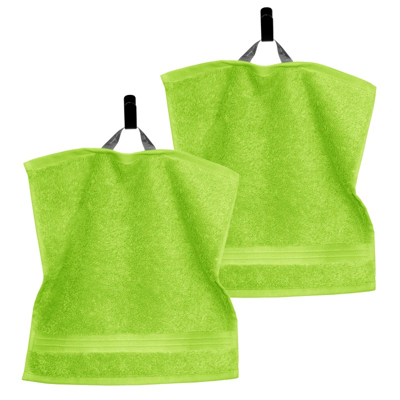 Lashuma Towels, Set of 2, Apple Green, Guest Towels, 30