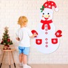 Max Fun Diy Felt Christmas Snowman Games Set with 58Pcs