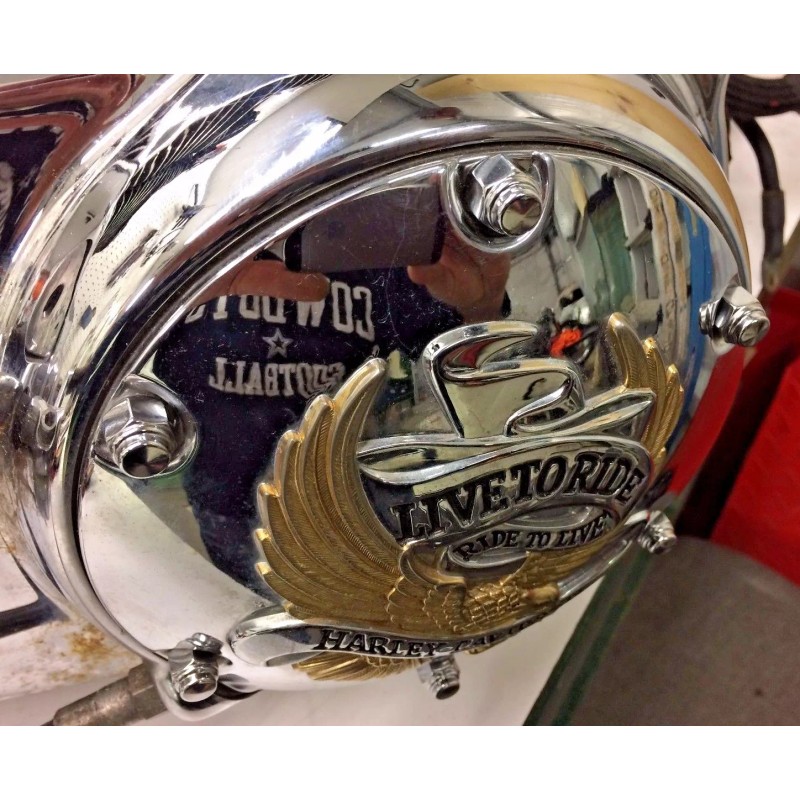 wcc 6 CHROME FLAT TOP HAT DERBY COVER BOLT KIT