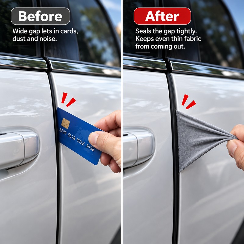 3-Layer Car Door Seal Strip for Weather Protection – Waterproof