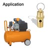 PATIKIL 1/4 Male NPT Safety Valve, 4 Pack Pressure Release