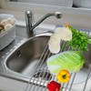 Expandable Roll Up Dish Drying Rack Over The Sink Dish