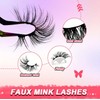 Fluffy Mink Faux Eyelashes, 20mm/0.787in, 28mm/1.1in, 16mm/0.63in, 8mm/0.315in