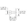 DXV American Standard D35105210.144 Percy Robe Hook in Brushed Nickel