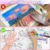 Aurasky Painting Pencil Case Fabric Bag for Painting, Colour-dinosaurs, pencil