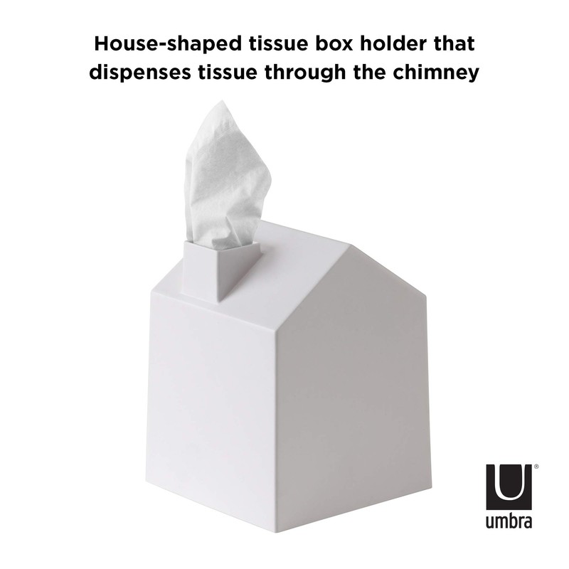 Umbra Casa Tissue Box Cover, White