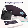 Revive Float Sleep Mask, 100% Blackout, Soft Contoured Foam, Black,