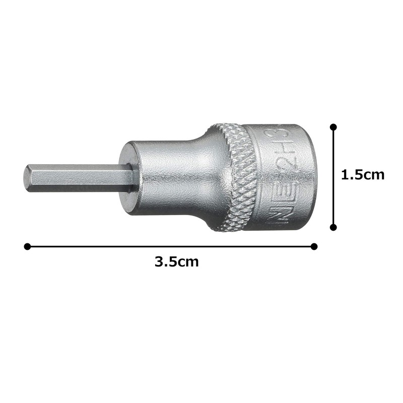TONE Hexagon Socket 2H-03 Insertion Angle 0.25 inch (6.35 mm)