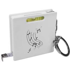 'Love Of Music' Keyring Tape Measure/Spirit Level Tool (KM00042081)