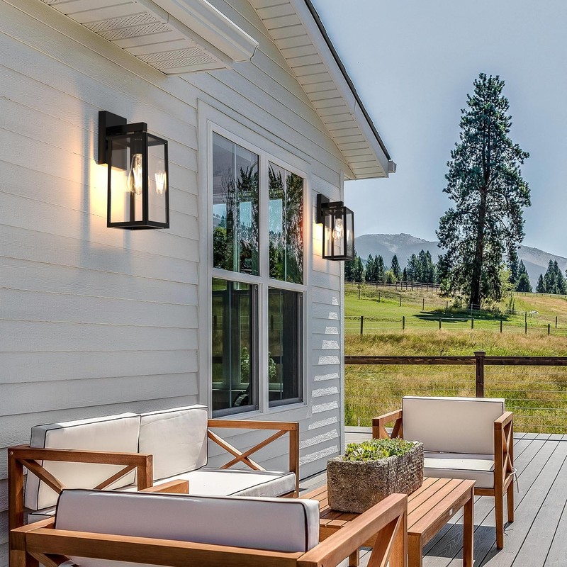 MAXvolador Outdoor Wall Lantern, Exterior Waterproof Wall Sconce Light Fixture,