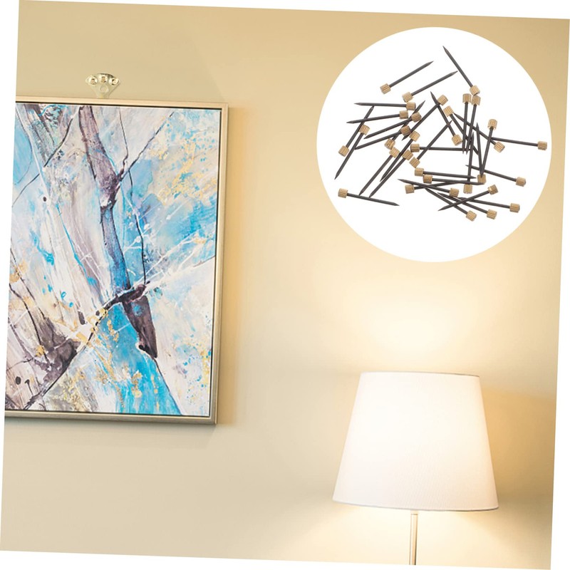 Operitacx 50pcs Nails for Furniture Decoration Strong Picture Hanging Nails
