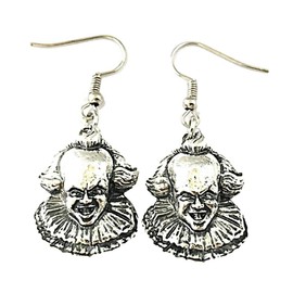 Penny Wise 3D Classic Horror Movie Character French Wire Earrings