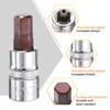 sourcing map 3/8" Hex Bit Socket 3/8" Drive SAE S2