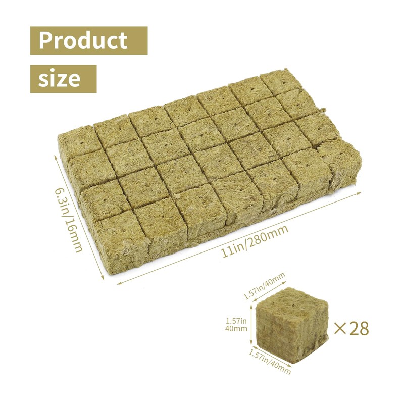 Klaimbmo Rockwool Cube, Rock Wool Cultivation Cube, Rock Wool Hydroponics,