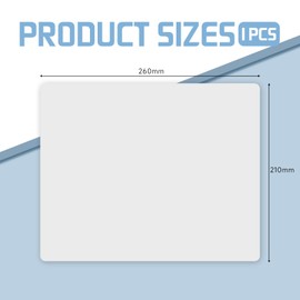 Batheidon Weißes Mauspad aus hochwertigem Leder mit wasserabweisender Oberfläche und Rutschfester Unterseite für Arbeiten und Gaming, mauspad weiß Leder, mauspad Weiss, 26x21 cm, komfortable Nutzung