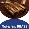 LTWFITTING Brass Barb Splicer Mender 8mm ID Hose Fitting Air