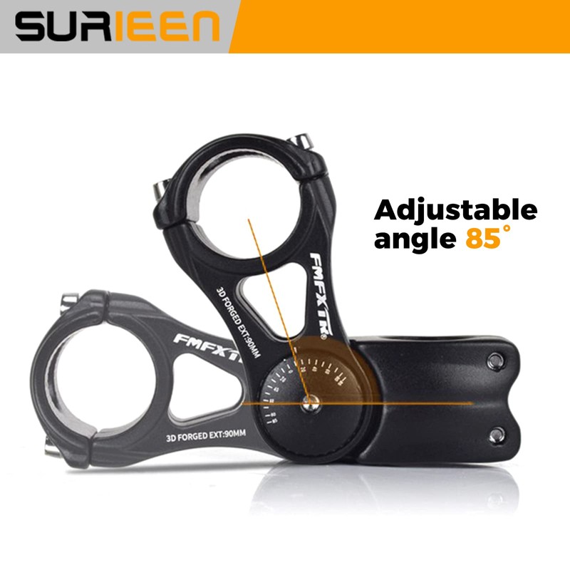 Bicycle Stem Extension 31.8 mm Bicycle Handlebar Stem ±85° Adjustable