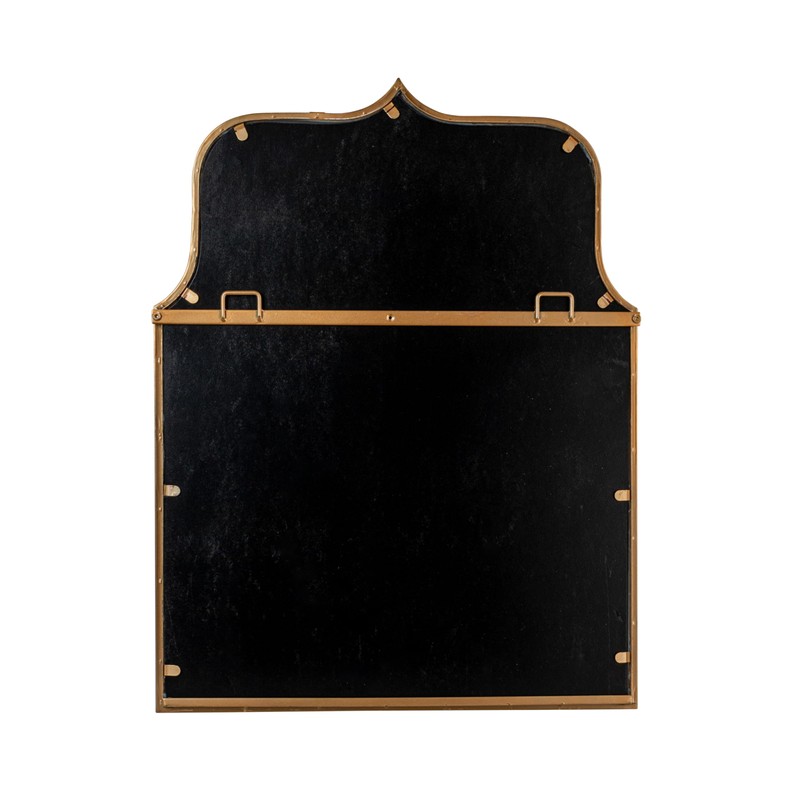 Creative Co-Op Arched Metal Framed Wall Mirror, Antique Goldleaf