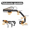 Soporte Teléfono Porta Celular 360° Carro Brazo Ajustable Negro
