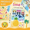 SAKAIPA 48 pcs Summer Fun Make-a-Face Sticker Set for Kids,Create