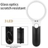 Handheld LED Magnifying Glass with Dual Lenses for Reading, Coins