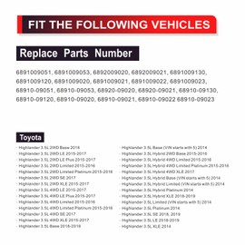 NITOYO Liftgate Actuator Rear Tailgate Lift Support Shock Strut Compatible with Toyota Highlander 2014-2019 Electric Rear Hatch Lift Struts Replaces 6891009120 6891009130 (1 Pair)