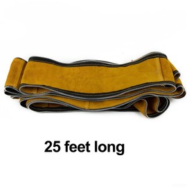 25FT TIG Welding Torch Cable Cover Resistant Leather Black Hose Cover 7.6 Meters with Cowboy Zipp er Jacket For TIG/MIG Yellow