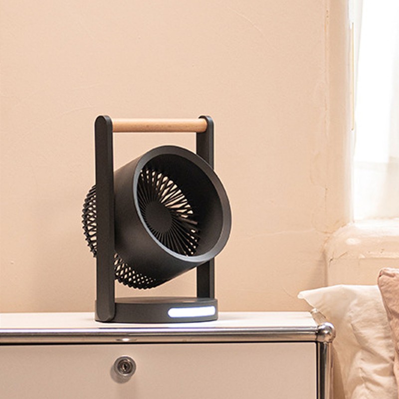 USB Desk Fan with Night Light 5 Speeds Quiet Portable