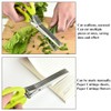 TNSRAY Herb Scissors Green Herb Scissors Stainless Steel Kitchen Scissors