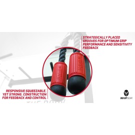 Beast Gear Barbell and Dumbbell Bar Grips for Weightlifting & Muscle Building - Strength Training Equipment
