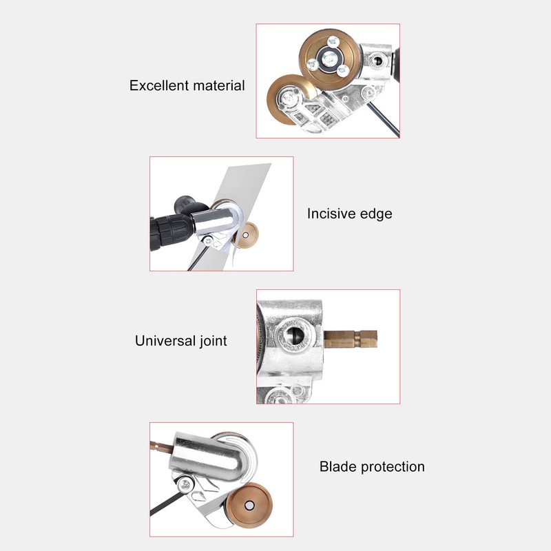 Electric Drill Plate Cutter Sheet Metal Shears Attachment Power Tool
