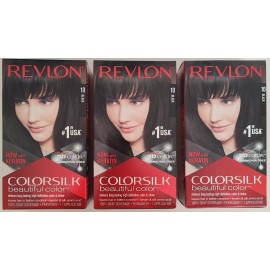 Revlon 3 Revlon Beautiful Color Colorsilk #10 Black ~ Free Shipping