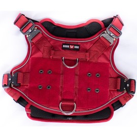 Boss Dog Tactical Harness, Red, Small