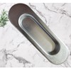 Universal Hardware Oval Pull Finger Recessed Door Handle Recessed Flush