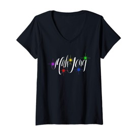 Womens Mah Jong (mahjong) V-Neck T-Shirt