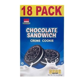 AJS - Sobisk Chocolate Sandwich Creme Cookies, 18-Pack (2 boxes)