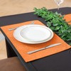 Linen Fabric Placemats Set of 4, Machine Washable, Heat Resistant,