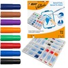 BIC Velleda 1721 Whiteboard Pens - Assorted Colours, Classpack of